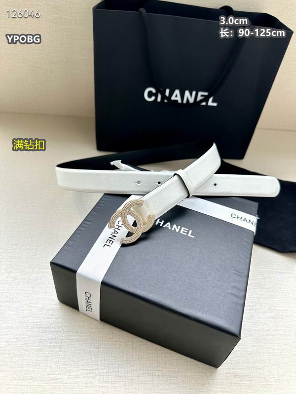 Chanel belt 30mmX90-125cm 8L11